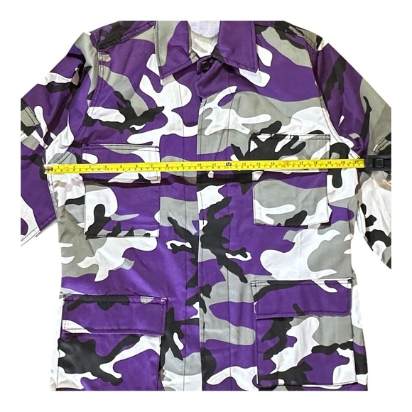 Unisex Purple Camouflage Thin Jacket - Picture 11 of 16